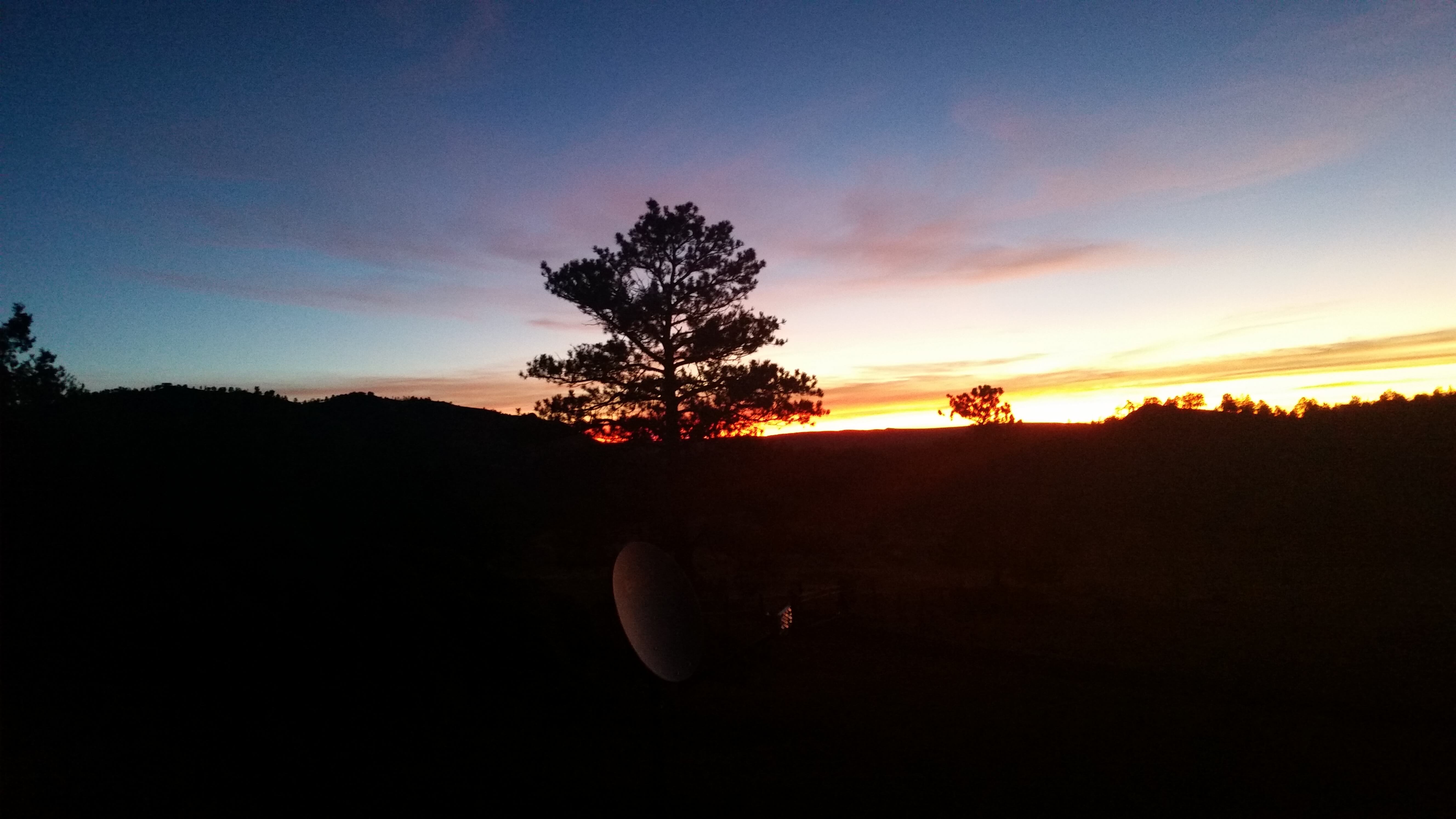 Stunning sunrise over Wisconsin countryside near Medford